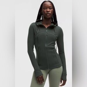 Lululemon Define Hooded Jacket Rainforest Green Size 6